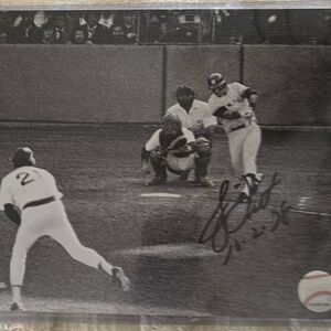 Signed Bucky Dent photo